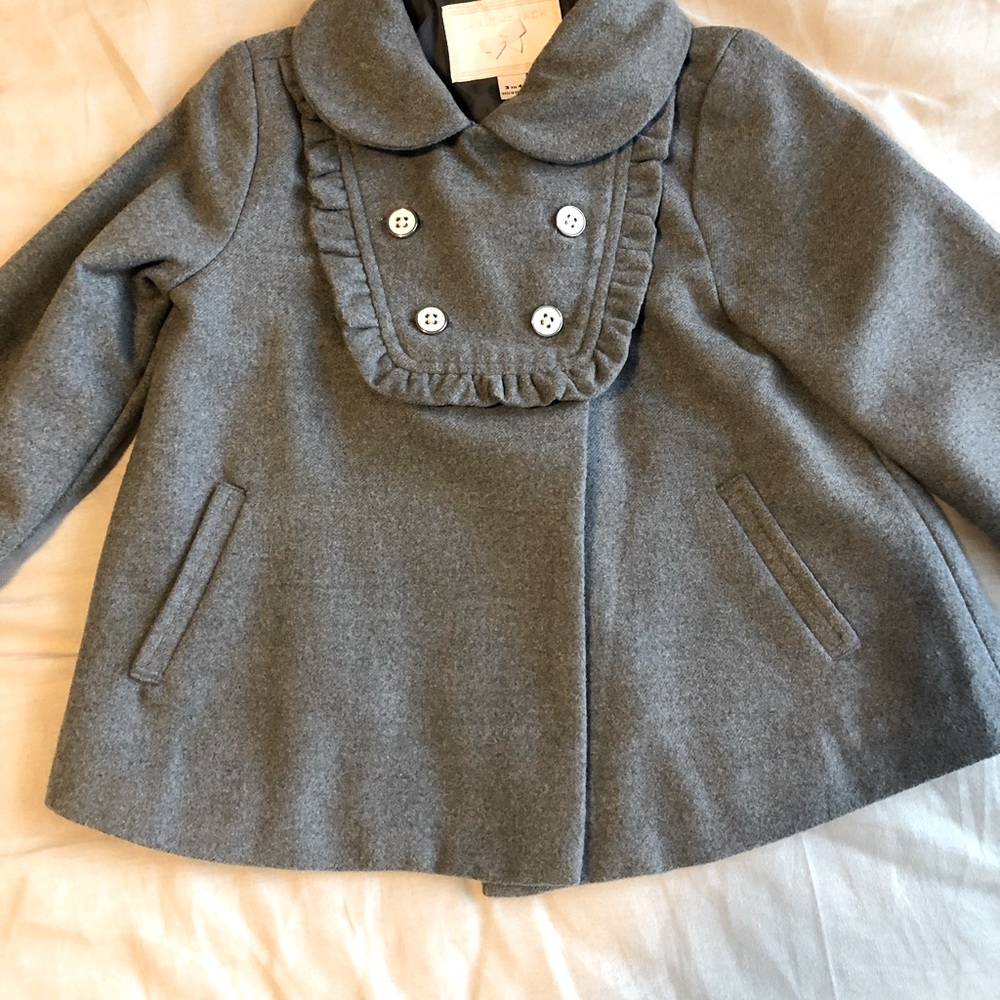 Janie and Jack Gray Toddler Peacoat